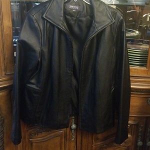 Leather Kenneth Cole women's jacket